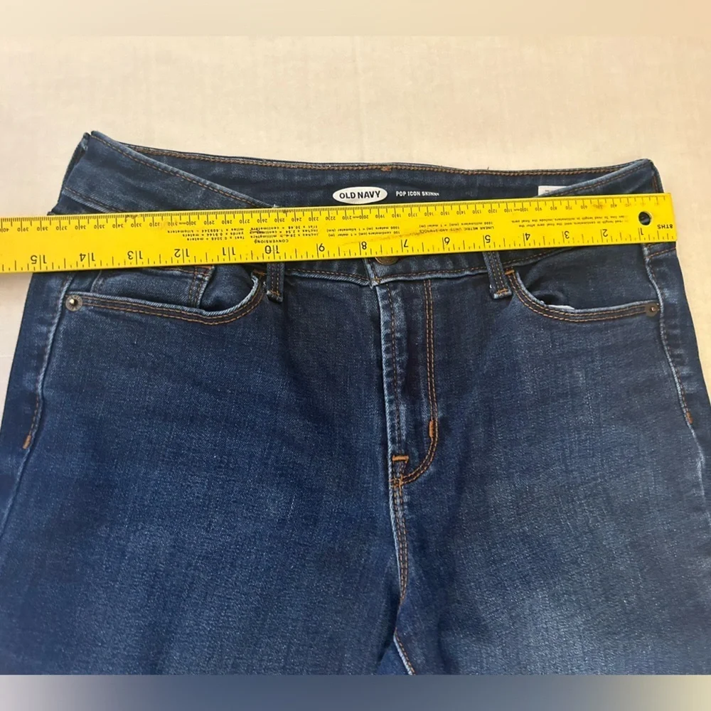 Old Navy Pop Icon Blue Skinny Jeans Versatile Everyday Wear Sz-6 Short. P13 - Picture 7 of 10